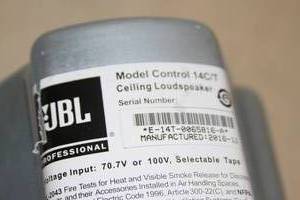 lot 16 image: Lot of 4 JBL Two-Way 4 Coaxial Pro Audio Ceiling Loudspeakers  Speakers - Control 14CT