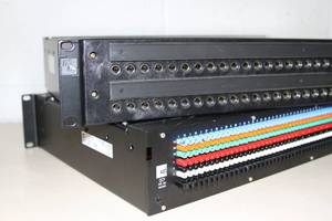 lot 47 image: Lot of 2 ADC QCP Digital Audio Rack Mountable Pro Longframe Patch Bays