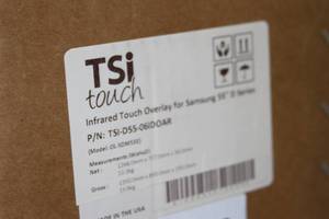 lot 54 image: TSi Touch Interactive Touch Screen Touchscreen Overlay for 55 Samsung Monitor