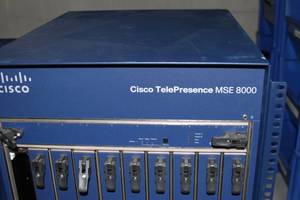 lot 56 image: Lot of 2 Cisco TelePresence MSE 8000 Series Enterprise Conferencing Gateways