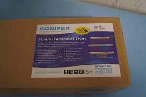 lot 88 image: New in Box Sonifex Studio Illuminated LED Sign Light