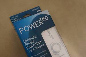 lot 89 image: Lot of 2 - New in Box Panamax Power 360 AC Power Strip w 6 Outlets & USB Charging