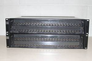 lot 109 image: Lot of 2 ADC Pro Audio Rack Mounted Patch Bay  Patch Panels