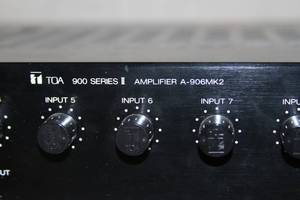 lot 122 image: TOA 900 Series II Modular Pro Audio Mixer  Power Amplifier