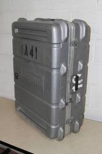 lot 126 image: Ikegami Hard-Sided Travel Storage Transport Pro Video Camera Case & Camera w Lens