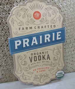 lot 7 image: Prairie Organic Vodka Tin Sign 15 1...