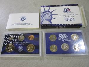 lot 133 image: 2001 United States Mint Proof Coin ...