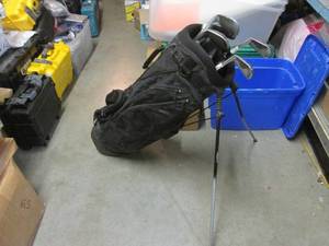 lot 180 image: Golf Clubs with Standing Golf Bag  ...