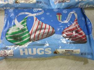 lot 209 image: 3 Bags of Hersheys Hugs Best by Aug...
