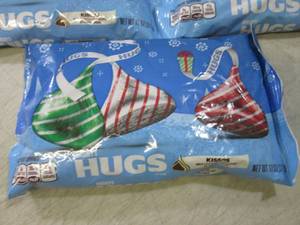lot 211 image: 3 Bags of Hersheys Hugs Best by Aug...