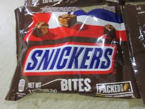 lot 213 image: 6 Bags of Snickers Bites Best by Se...