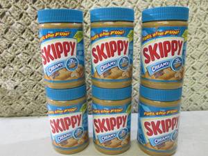 lot 219 image: 6 Jars of Skippy Creamy Peanut Butt...