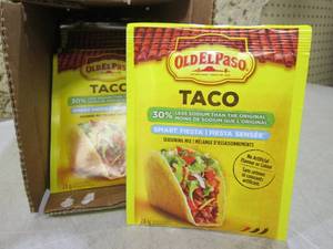 lot 220 image: Case of 32 Pouches Old El Paso Taco...