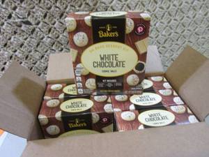 lot 227 image: Case of 6 Boxes Bakers White Chocol...