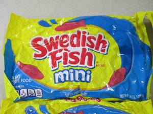 lot 239 image: 6 Bags of Swedish Fish Mini Past Da...