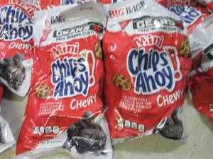 lot 250 image: 22 Bags of Mini Chips Ahoy Cookies ...