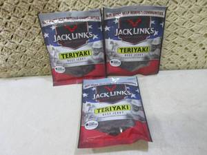 lot 255 image: 3 Bags of Jack Links Teriyaki Beef ...