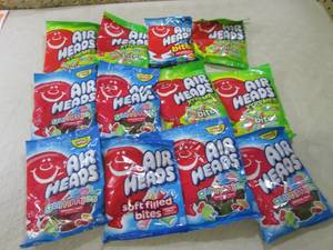lot 274 image: 12 Bags of Assorted Air Heads Candy...