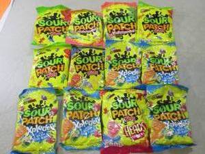 lot 277 image: Assorted Bags Sour Patch Kids Candy...