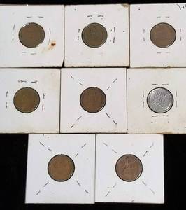 8 US WHEAT CENTS 1909VDB 1926 1926-D 1927-D 1927-S 1931 1931-D 1943-D