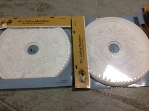 Lot of 2 28 Ceiling Medallions by Hampton Bay not used
