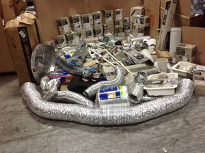 Large Lot of Heating and Plumbing Supplies  lots of new items review pictures