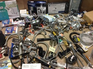 Large lot of assorted faucets and accesories - various conditions