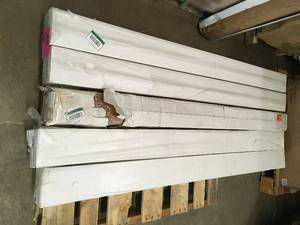 Pallet with 5 cases of Home Decorators Hand Scraped Wire Brushed Strand Woven Chai 38 in. T x 5-18 in. W x 72 in. L Engineered Click Bamboo Flooring not used