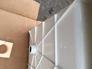 Corner type Shower Floor in very good condition see pictures not used