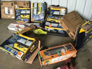Pallet with assorted used Tools - various types and conditions