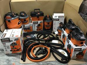 ASSORTED RIDGID WETDRY VAC PALLET SEE PICS