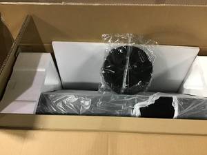 lot 11 image: 30 in. 350 CFM Ducted Under Cabinet Range Hood in Black Painted Stainless Steel with LED Lighting and Carbon Filters &nbspin good condition 