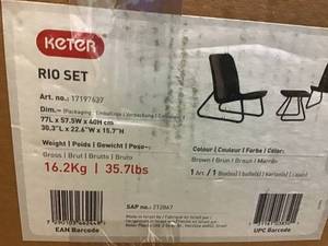 lot 12 image: RIO PATIO SET &nbspin good condition 