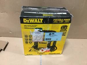 lot 22 image: DEWALT 1400 Peak Amp Jump Starter with Digital Compressor &nbspin good condition 