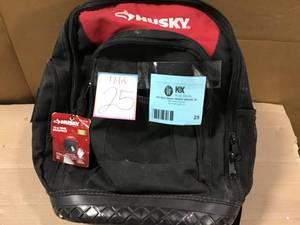 lot 25 image: Husky 16 in. Tool Backpack &nbspin good condition 