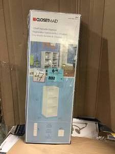 lot 47 image: ClosetMaid 3-Shelf Storage Stacker Organizer &nbspin good condition 