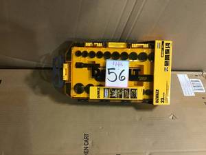 lot 56 image: 38 in. Drive Combination Deep Impact Socket Set with Ratchet (23-Piece) by DEWAL &nbspin good condition 