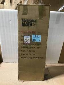 lot 69 image: Reversible Mats 119127 Outdoor Patio 9-Feet x 12-Feet, BrownBeige RV Camping Ma &nbspin good condition 