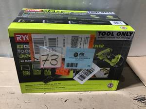 lot 73 image: RYOBI ONE 18-Volt 320 PSI 0.8 GPM Cold Water Cordless Power Cleaner (Tool Only) &nbspin good condition 