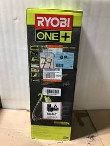 lot 79 image: RYOBI ONE 18-Volt Cordless String TrimmerEdger and BlowerSweeper Combo Kit (2-Tool) - 2.0 Ah Battery and Charger Included &nbspin good condition 