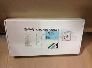 lot 96 image: Akdy 810070033231 Spring Neck Handle Sprayer Kitchen Faucet &nbspin good condition 
