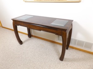 lot 28 image: Newer Wood Sofa Table