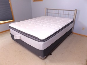 lot 35 image: Queen Sized Bed Frame and Headboard