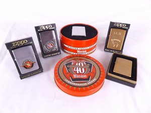 lot 95 image: WOW Lot of VERY Collectible Winston and Camel Zippo Lighters