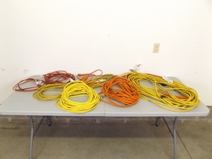 lot 163 image: Large Lot of Extension Cords
