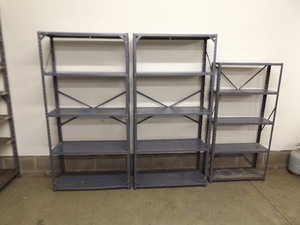 lot 190 image: Lighter Duty Metal Shelving