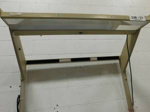 lot 74 image: Rolling Work Bench with Overhead Light - 66 x 30 x 77(h)