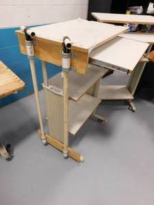lot 75 image: 2 - Standing Work Stations - 29.5 x 19.5 x 46(h)