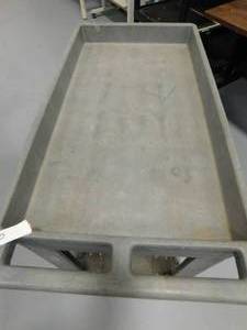 lot 80 image: Rolling Rubbermaid Cart -  top 16 x 30