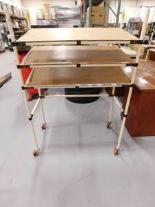 lot 107 image: 2 - Rolling Carts    1 - 42 x 22, 1 - 15 x 36